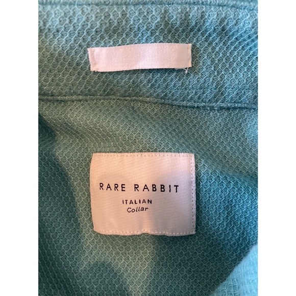 Rare Rabbit Button Down Shirt Size Large Men’s Turquoise - Picture 3 of 9